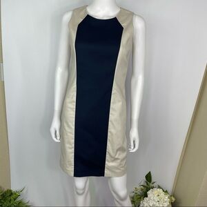 DKNY Dress Sz 2 Women's Sleeveless Colorblock Sheath  NWT